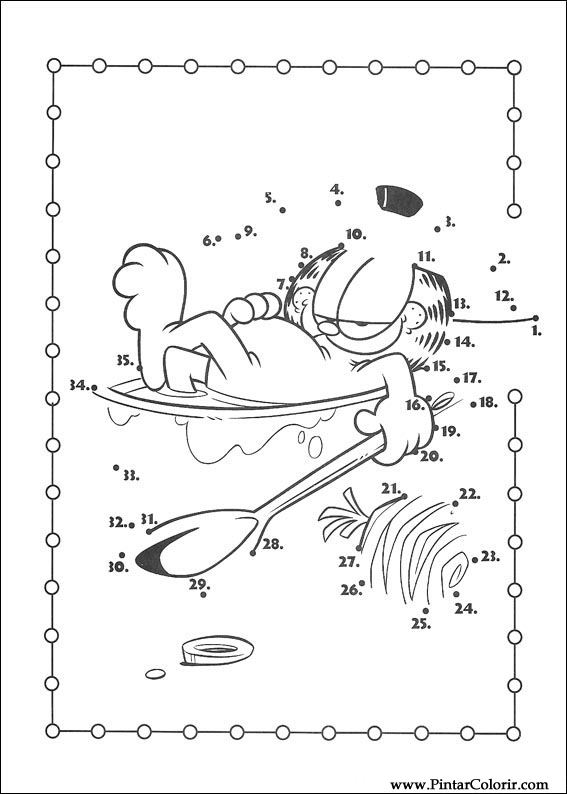 Pintar e Colorir Garfield - Desenho 100
