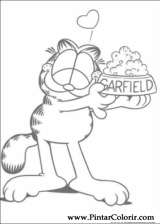 Pintar e Colorir Garfield - Desenho 014