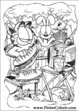 Pintar e Colorir Garfield - Desenho 029