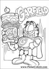 Pintar e Colorir Garfield - Desenho 039