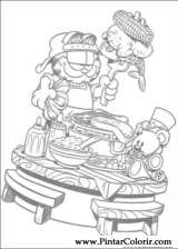 Pintar e Colorir Garfield - Desenho 068