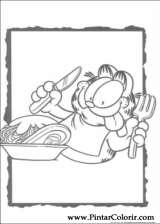 Pintar e Colorir Garfield - Desenho 073