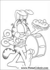 Pintar e Colorir Garfield - Desenho 074