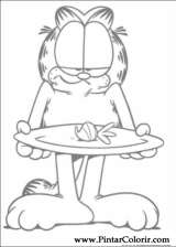 Pintar e Colorir Garfield - Desenho 077