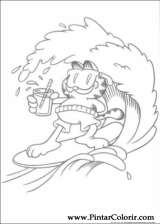 Pintar e Colorir Garfield - Desenho 078