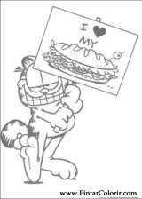 Pintar e Colorir Garfield - Desenho 084