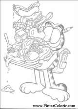 Pintar e Colorir Garfield - Desenho 088