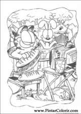 Pintar e Colorir Garfield - Desenho 098