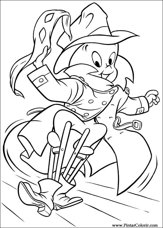 Pintar e Colorir Gasparzinho - Desenho 022