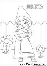 Pintar e Colorir Gnomeu Julieta - Desenho 003