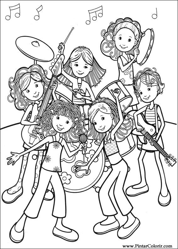 Pintar e Colorir Groovy Girls - Desenho 058