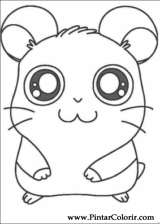 Pintar e Colorir Hamtaro - Desenho 006