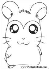 Pintar e Colorir Hamtaro - Desenho 008