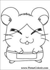 Pintar e Colorir Hamtaro - Desenho 010