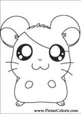 Pintar e Colorir Hamtaro - Desenho 011