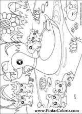 プリントデザイン018 とっとこハム太郎のペイント カラー図面 プリントデザイン018 とっとこハム太郎のペイント カラー図面
