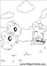 Pintar e Colorir Hamtaro - Desenho 021