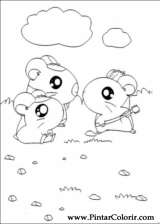 Pintar e Colorir Hamtaro - Desenho 024