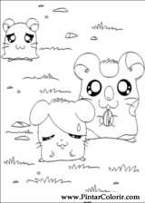 Pintar e Colorir Hamtaro - Desenho 028