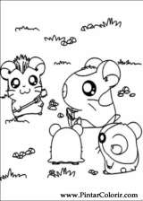 Pintar e Colorir Hamtaro - Desenho 031