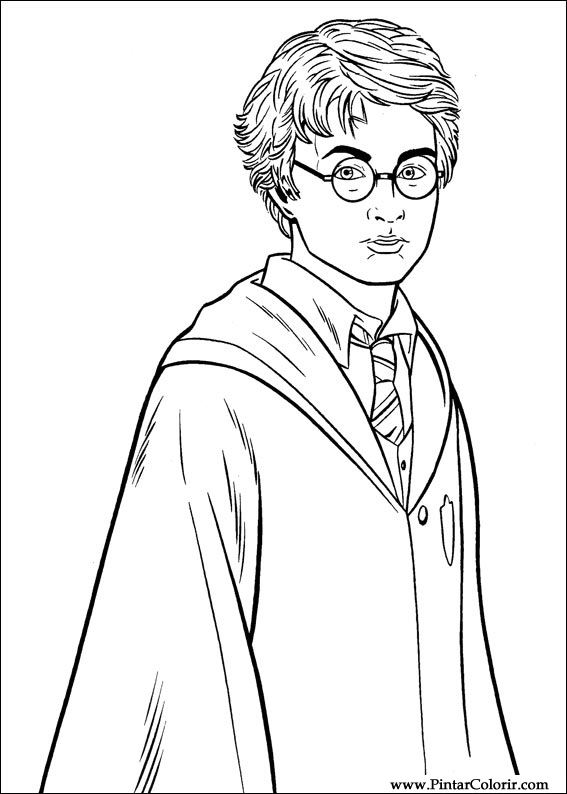 Pintar e Colorir Harry Potter - Desenho 027