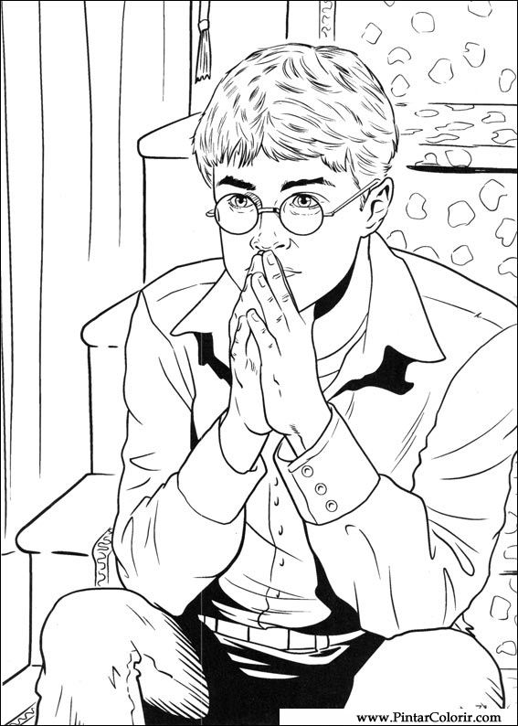 Pintar e Colorir Harry Potter - Desenho 044