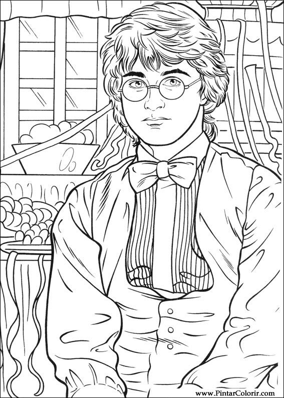 Pintar e Colorir Harry Potter - Desenho 045