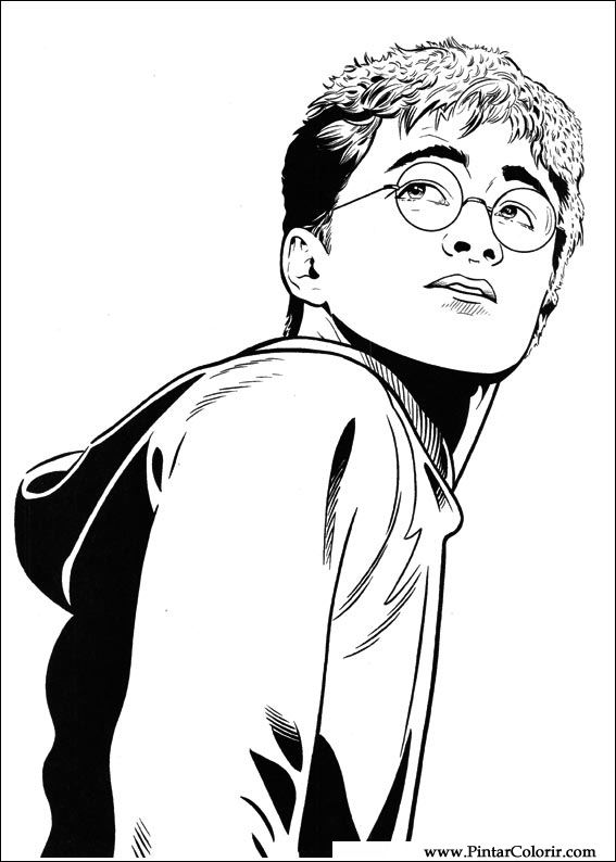 Pintar e Colorir Harry Potter - Desenho 052