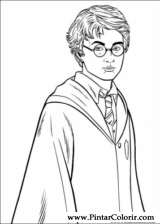 Pintar e Colorir Harry Potter - Desenho 027