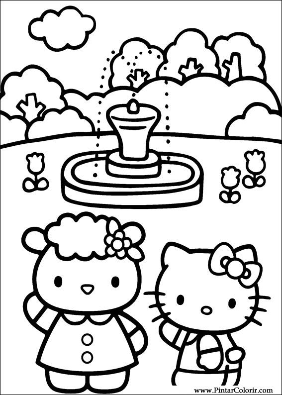 Hello Kitty Amiga  Dibujos de hello kitty, Hello kitty para colorear, Hello  kitty