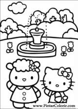 Pintar e Colorir Hello Kitty - Desenho 028