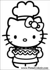 Pintar e Colorir Hello Kitty - Desenho 041