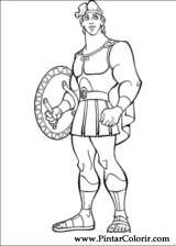 Pintar e Colorir Hercules - Desenho 009