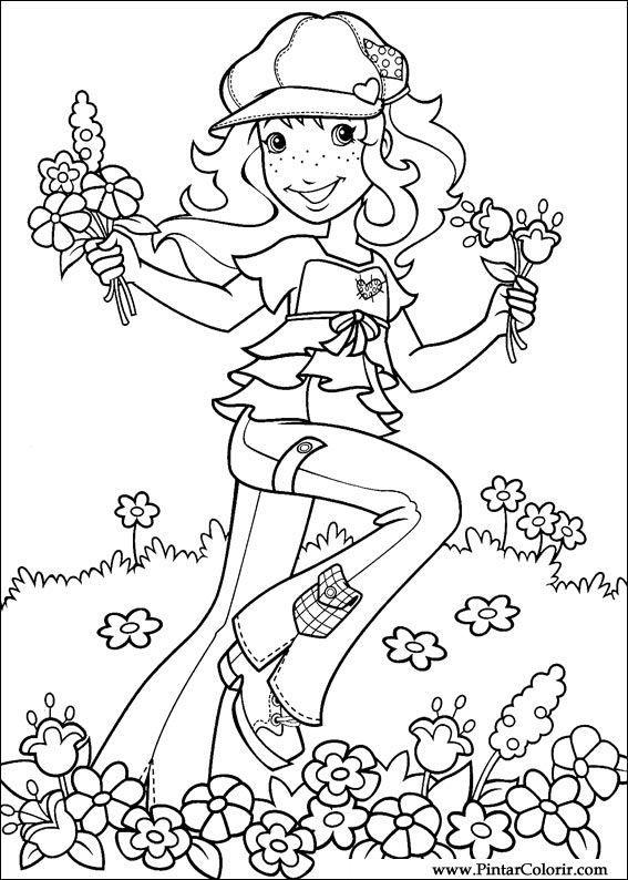 Pintar e Colorir Holly Hobbie - Desenho 009