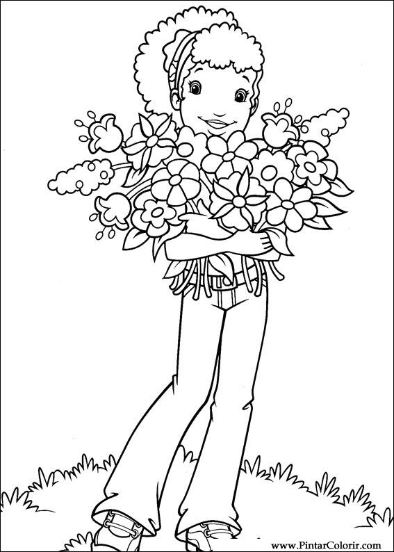 Pintar e Colorir Holly Hobbie - Desenho 011