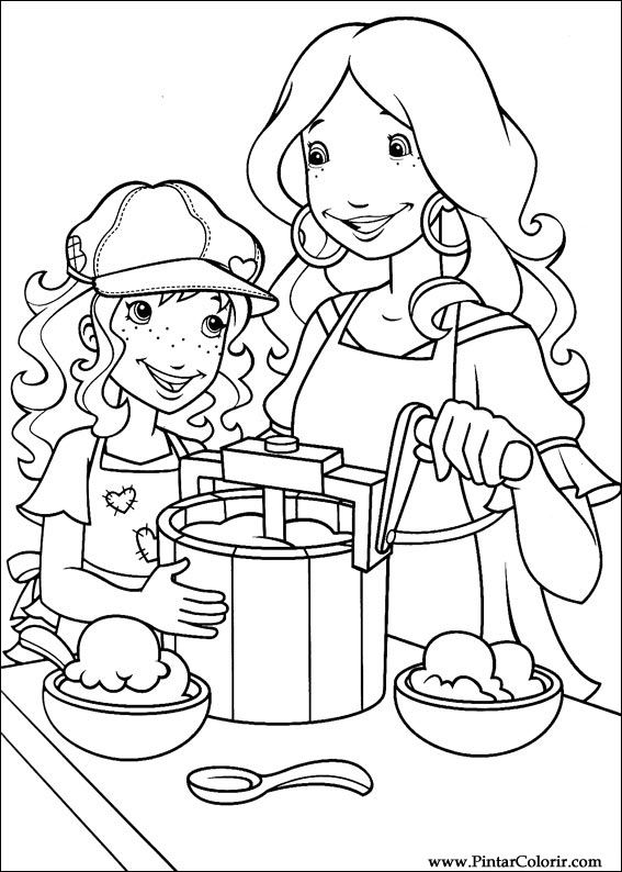 Pintar e Colorir Holly Hobbie - Desenho 013