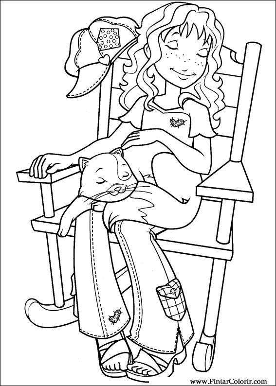 Pintar e Colorir Holly Hobbie - Desenho 015