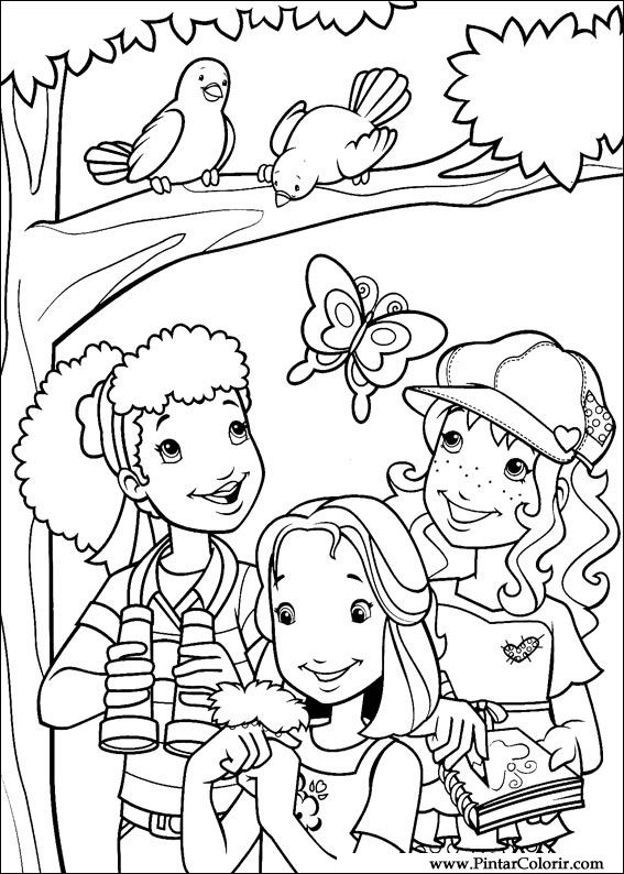 Pintar e Colorir Holly Hobbie - Desenho 018