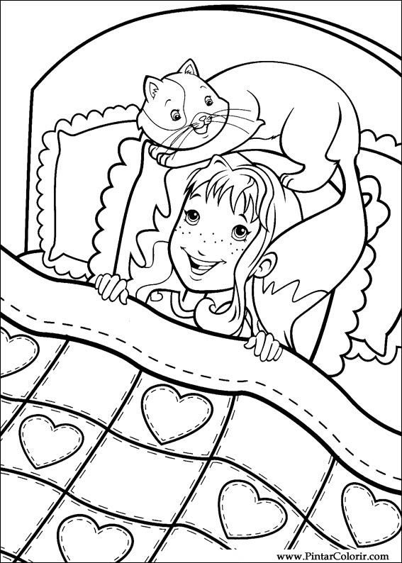 Pintar e Colorir Holly Hobbie - Desenho 019