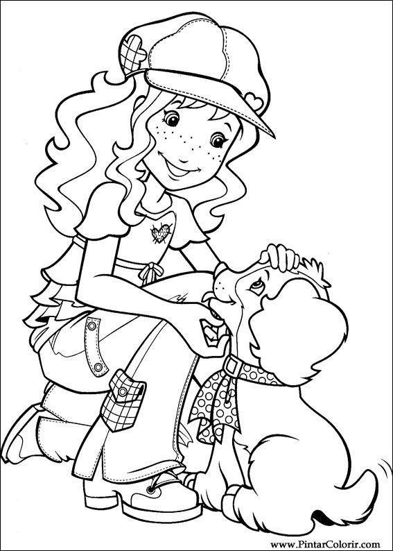 Pintar e Colorir Holly Hobbie - Desenho 039