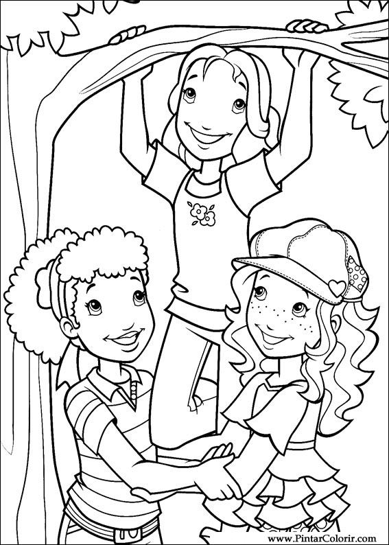 Pintar e Colorir Holly Hobbie - Desenho 047