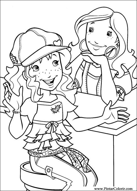 Pintar e Colorir Holly Hobbie - Desenho 051