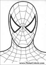 Pintar e Colorir Homem Aranha - Desenho 008