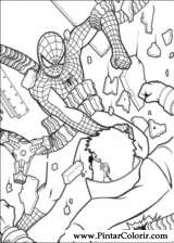 Pintar e Colorir Homem Aranha - Desenho 054