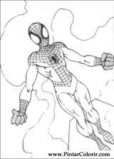 Pintar e Colorir Homem Aranha - Desenho 063