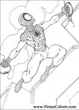 Pintar e Colorir Homem Aranha - Desenho 064