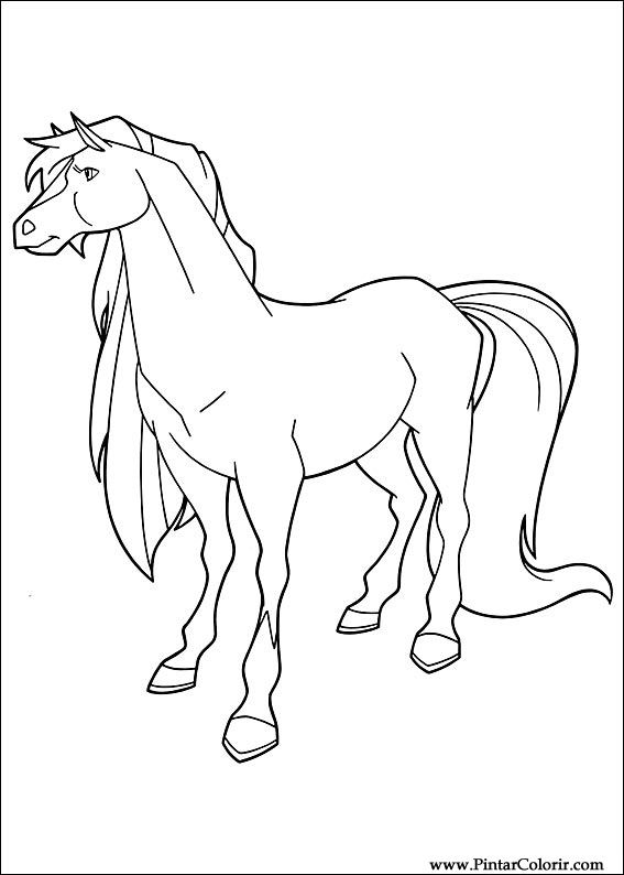 Pintar e Colorir Horseland - Desenho 012