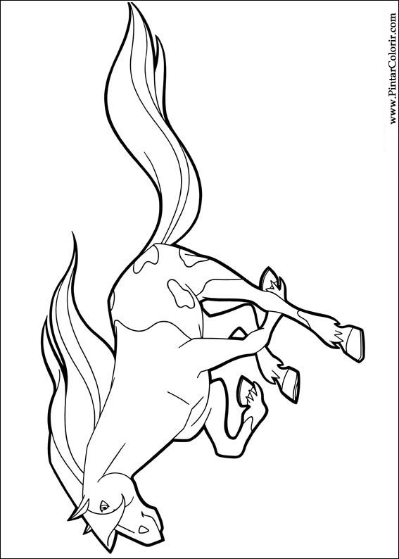 Pintar e Colorir Horseland - Desenho 019