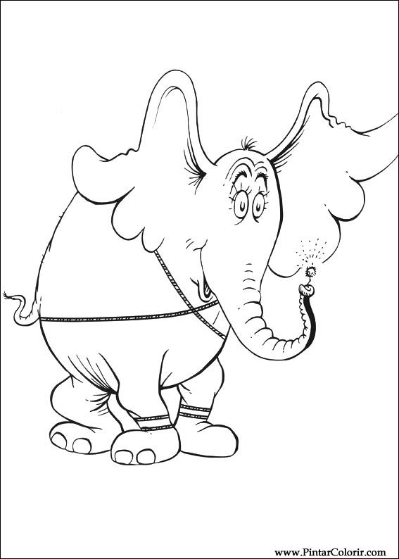 Pintar e Colorir Horton - Desenho 033