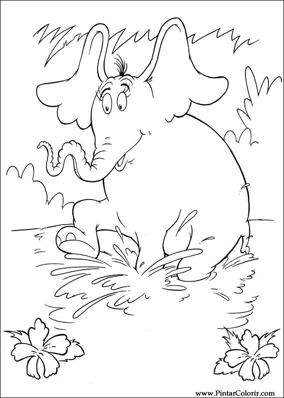 Pintar e Colorir Horton - Desenho 042